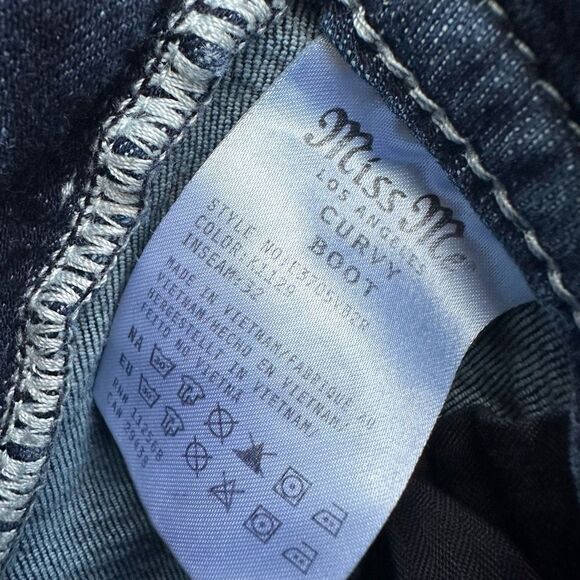 Miss Me Curvy Boot Jeans Women E3705VB2R k1129 size 30 NEW - Picture 9 of 13